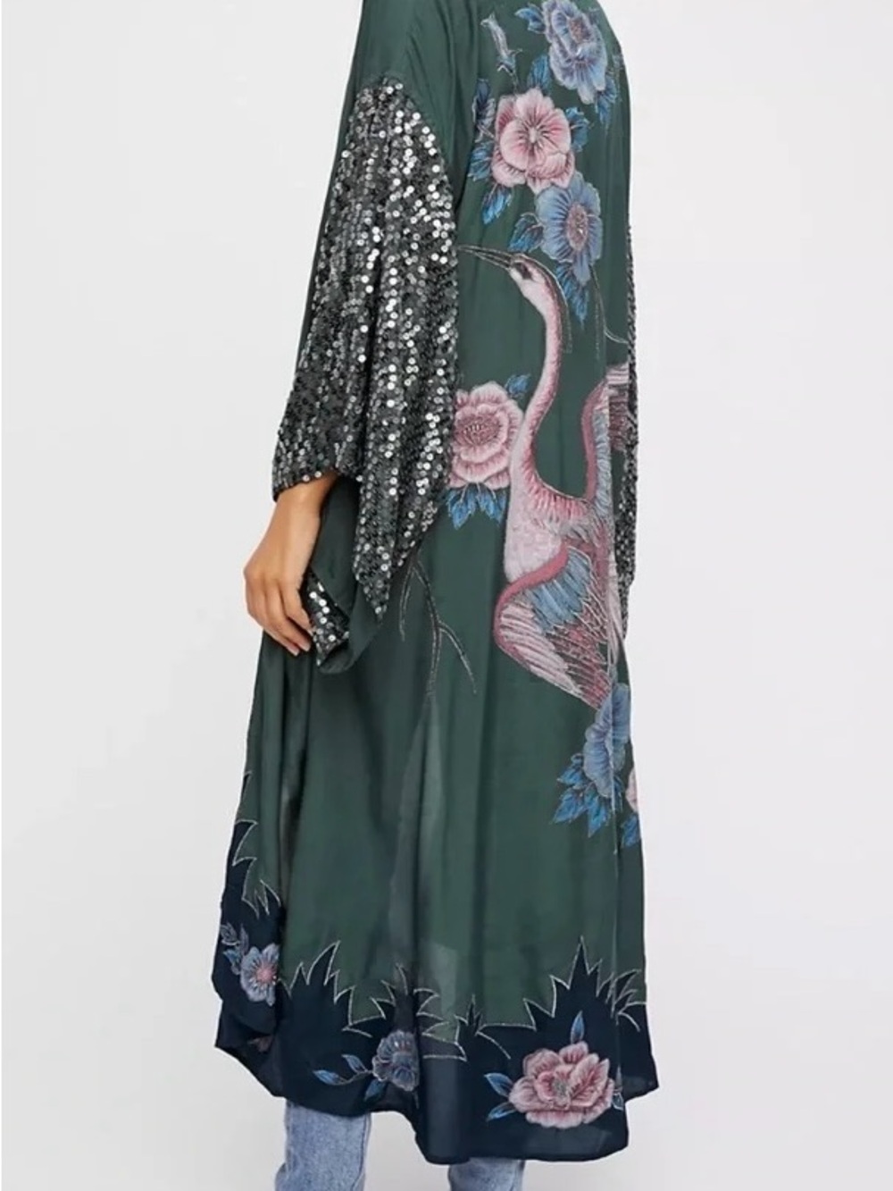 Free People Sun Drop embroidered kimono - Picture 1 of 8